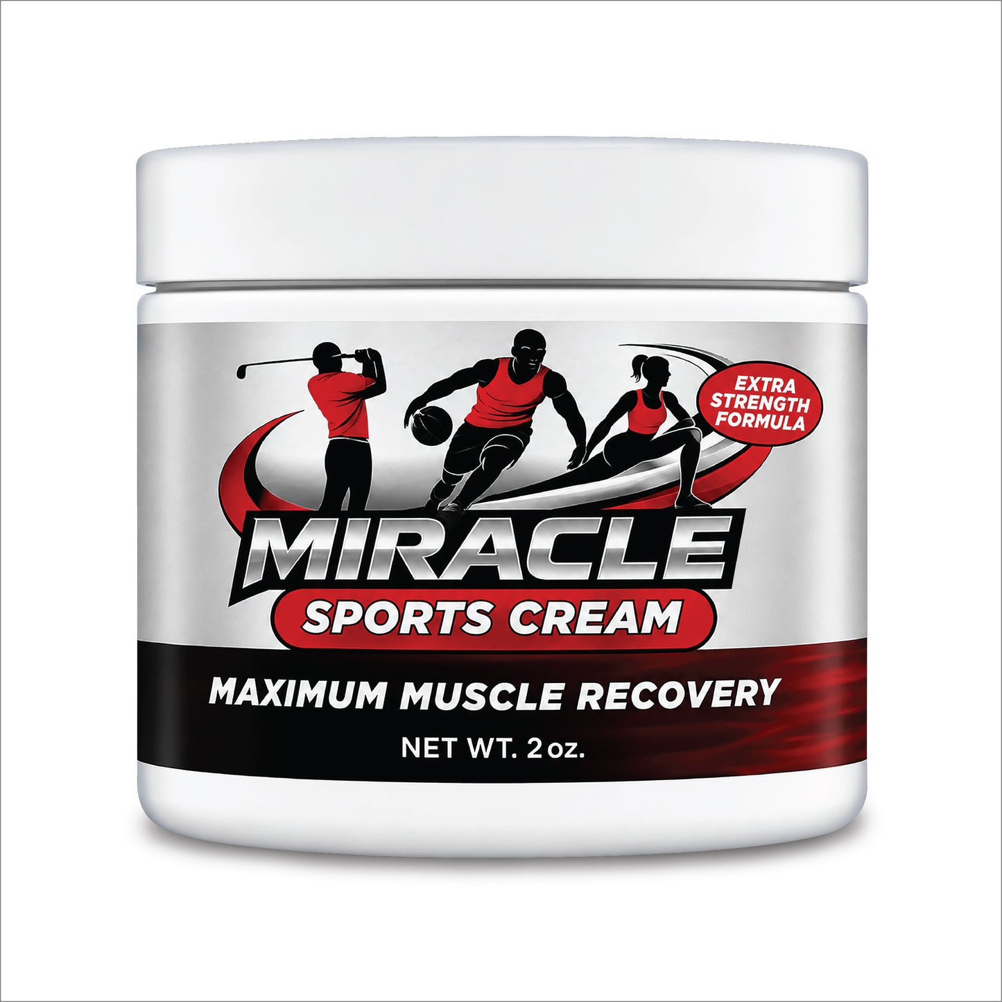 MIRACLE SPORTS CREAM - Maximum Muscle Recovery - 2oz JAR - 1 JAR